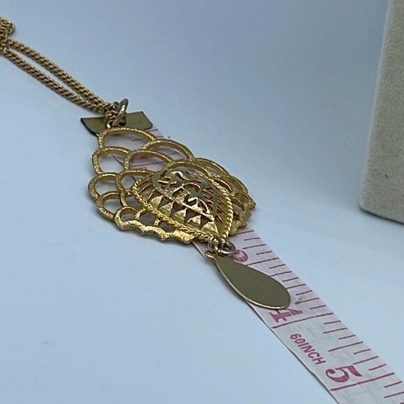 Vintage Lisner Avon collaboration long necklace pendant - Picture 7 of 10